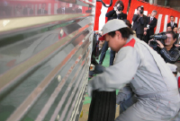 「トラック入社式」を津支店整備工場で挙行いたしました。(7)