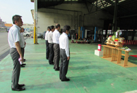 稼動安全祈願祭及び第二期工事安全祈願祭を催しました。(2)