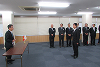 「受入式」を挙行いたしました。(1)