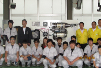 津高等技術学校へトラックの尿素装置を寄贈しました。(2)