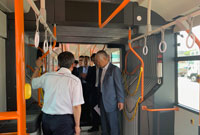 連節バスの内覧会を開催しました。(2)