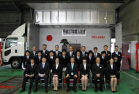 トラック入社式３