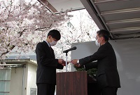 トラック入社式２